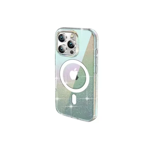 Joko İphone 15 Pro Rasasi Simli Magsafe Kapak - Şeffaf