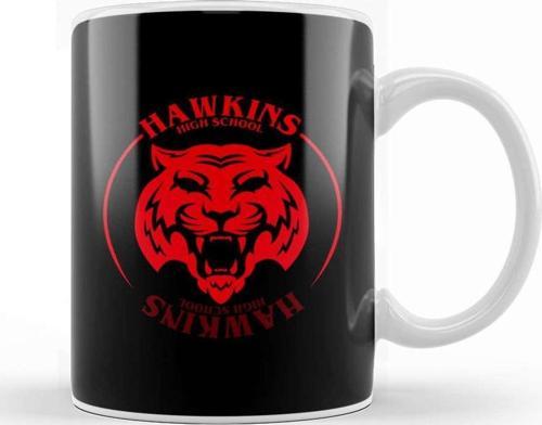 Red Tiger Hawkins High School Stranger Things Kupa Bardak Porselen