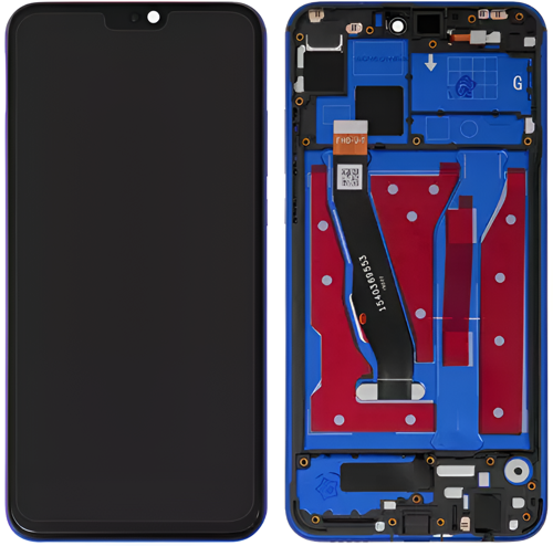 Huawei Honor 8X Tfy-Lx2 Jsn-L11 Jsx-L22 Uyumlu Çıtalı Lcd Ekran Dokunmatik Mavi