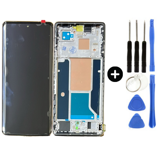 İnfinix Zero 30 X6731B Uyumlu Çıtalı HK Lcd Ekran Dokunmatik Gold + Tamir Seti