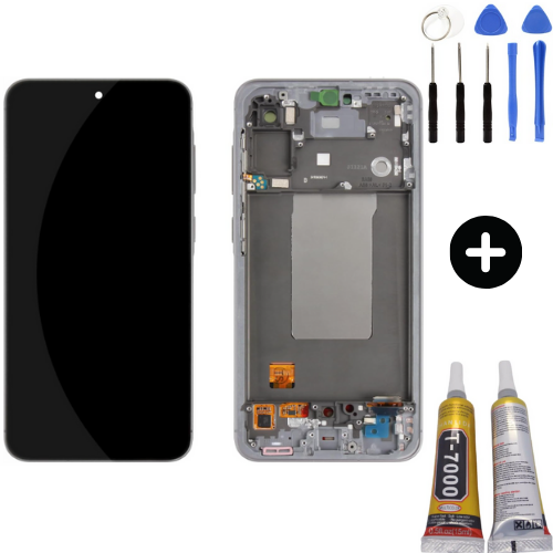 Samsung Galaxy A36 5G Sm-A366 Uyumlu Çıtalı Servis Lcd Ekran Dokunmatik + Montaj Seti
