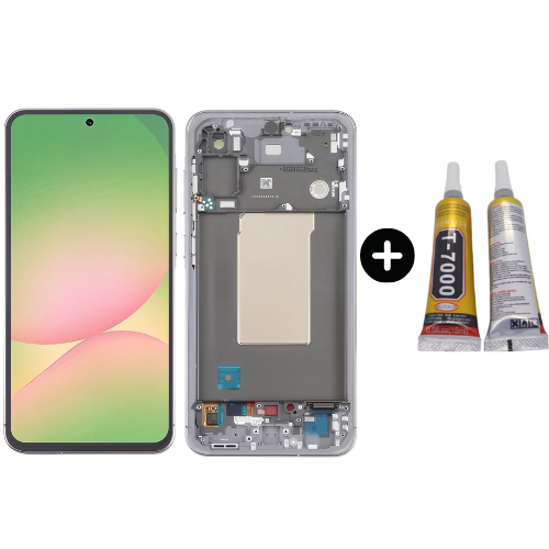 Samsung Galaxy A56 Sm-A566 Uyumlu Çıtalı Oled Lcd Ekran Dokunmatik + B7000