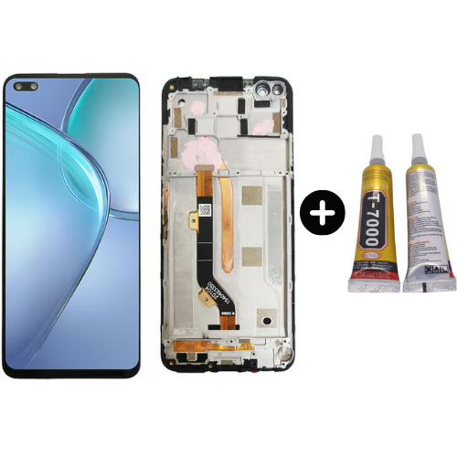 İnfinix Zero 8 X687 Uyumlu Çıtalı HK Lcd Ekran Dokunmatik + B7000