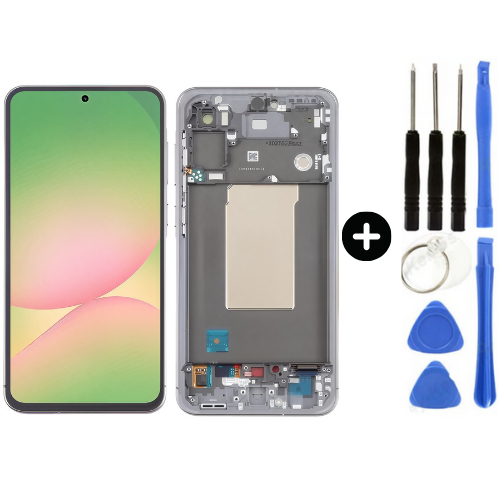 Samsung Galaxy A56 Sm-A566 Uyumlu Çıtalı Lcd Ekran Dokunmatik + Tamir Seti