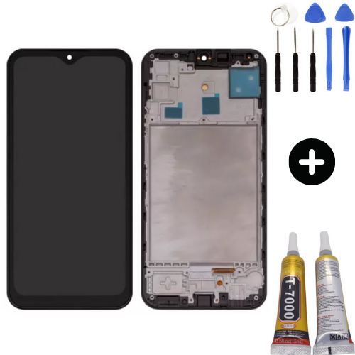 Samsung Galaxy M15 Sm-M156 Uyumlu Çıtalı Hk Lcd Ekran Dokunmatik + Montaj Seti