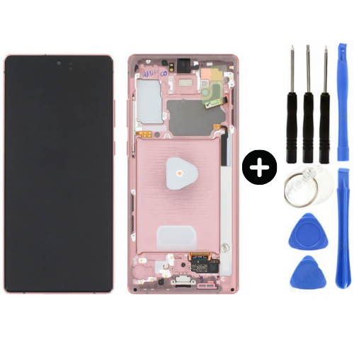 Samsung Galaxy Note 20 Sm-N980 Uyumlu Çıtalı A Kalite Lcd Ekran Dokunmatik Gold + Tamir Seti