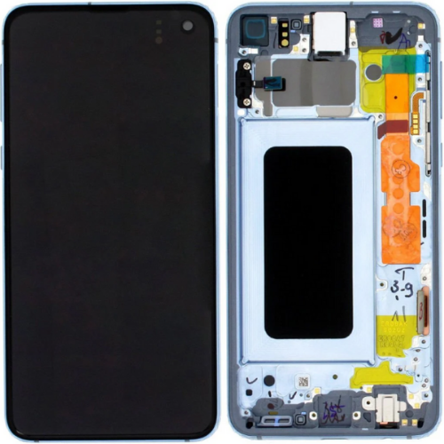 Samsung Galaxy S10E Sm-G970 Uyumlu Çıtalı Oled Lcd Ekran Dokunmatik Mavi