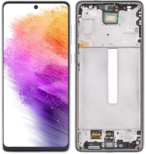 Samsung Galaxy A73 4G Sm-A736 Uyumlu Çıtalı A Kalite Lcd Ekran Dokunmatik