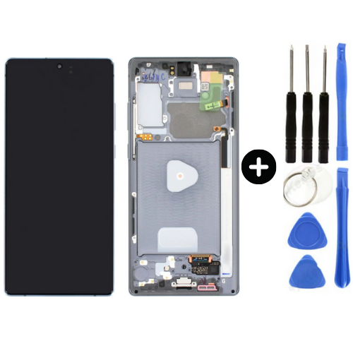 Samsung Galaxy Note 20 Sm-N980 Uyumlu Çıtalı Lcd Ekran Dokunmatik Siyah + Tamir Seti