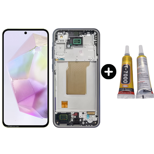 Samsung Galaxy A35 5G Sm-A356 Uyumlu Çıtalı A Kalite Lcd Ekran Dokunmatik + B7000
