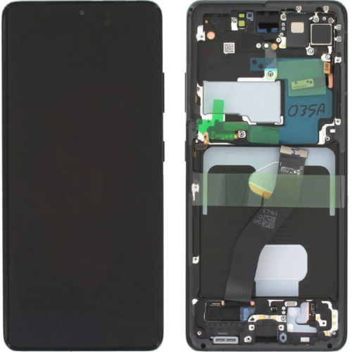 Samsung Galaxy S21 Ultra Sm-G998 Uyumlu Çıtalı Lcd Ekran Dokunmatik Siyah
