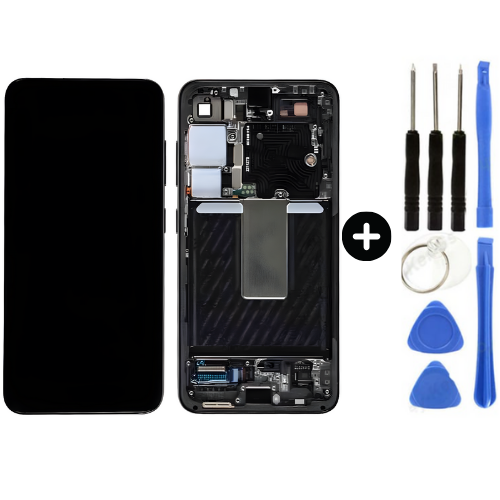 Samsung Galaxy S24 Sm-S921 Uyumlu Çıtalı Lcd Ekran Dokunmatik Siyah + Tamir Seti