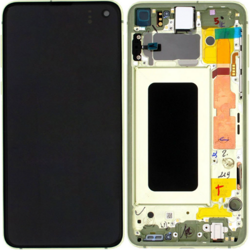 Samsung Galaxy S10E Sm-G970 Uyumlu Çıtalı Servis Lcd Ekran Dokunmatik Yeşil