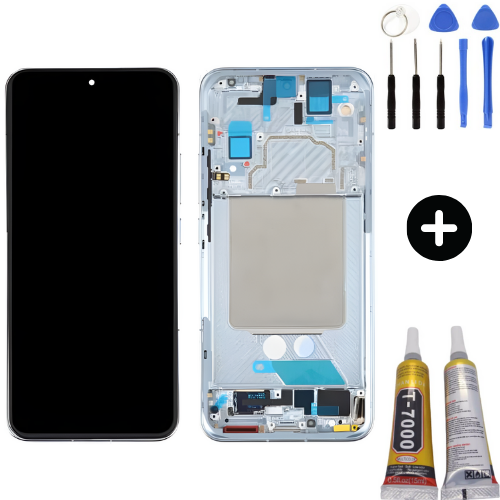 Xiaomi Mi 13 2211133C 2211133G Uyumlu Çıtalı Oled Lcd Ekran Dokunmatik Mavi + Montaj Seti