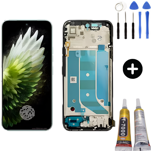 Tecno Spark 40 Pro KM6 Uyumlu Çıtalı Lcd Ekran Dokunmatik + Montaj Seti