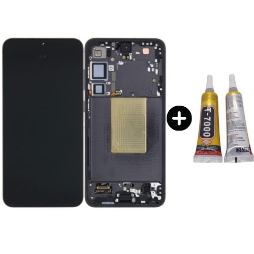 Samsung Galaxy S24 Plus Sm-S926 Uyumlu Çıtalı Lcd Ekran Dokunmatik Siyah + B7000