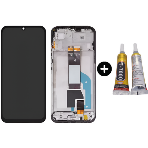 Xiaomi Redmi 15C 25078Ra3Ea Uyumlu Çıtalı Hk Lcd Ekran Dokunmatik + B7000