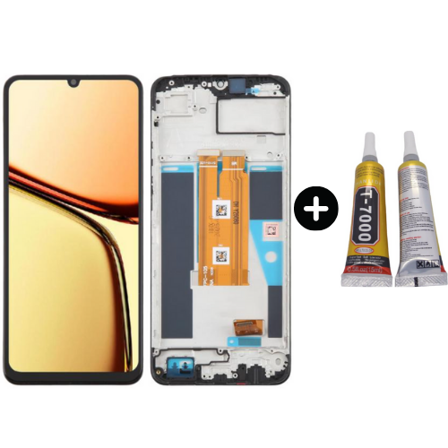 Oppo Realme C61 Rmx3930 Uyumlu Çıtalı Servis Lcd Ekran Dokunmatik + B7000