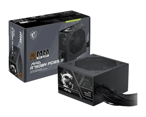 MAG A750BN PCIE5 III 750W 80+ Bronze 120mm Fan Power Supply