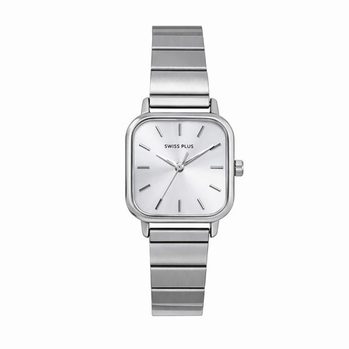 Kadın Kol Saati – Silver Minimal Kare Tasarım | 25 mm Zarif Kasa - Model-5 ST6233AF Silver
