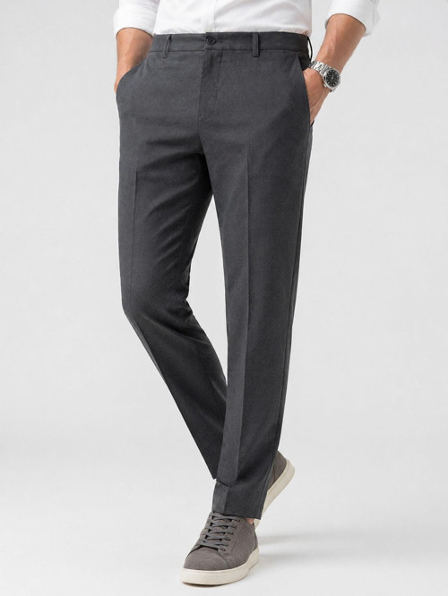 Caserta Regular Fit Erkek Armürlü Keten Pantolon - 7635