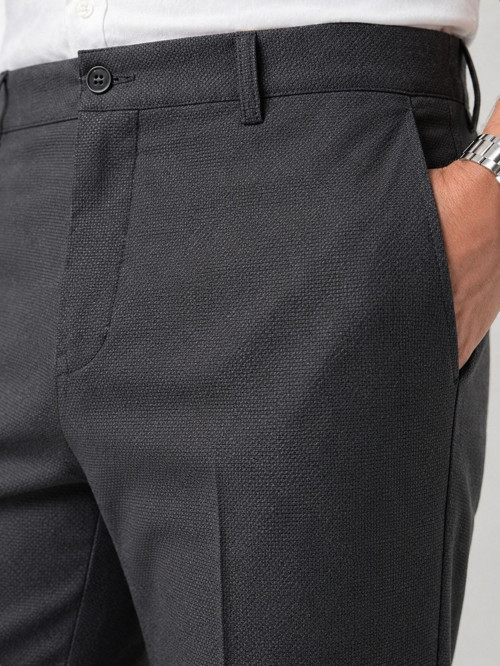 Caserta Regular Fit Erkek Armürlü Keten Pantolon - 7635