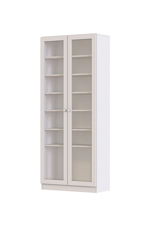 Beyaz Cam Kapaklı Kitaplık Ktp211C Beyaz