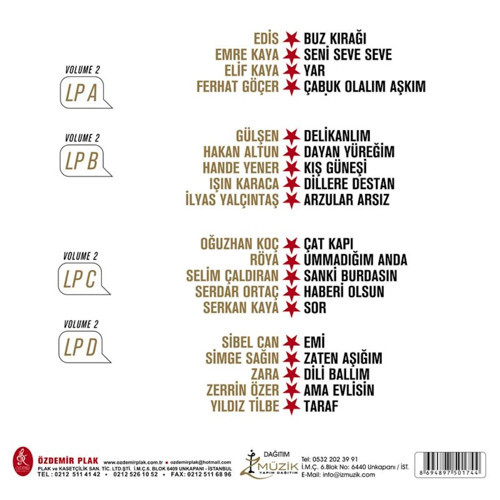 Yıldız Tilbe'nin Yıldızlı Şarkıları / Vol.2(Renkli 2 Plak)
