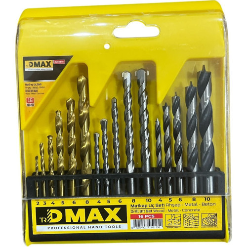 MATKAP UC SETI AHŞAP BETON METAL 16 PCS