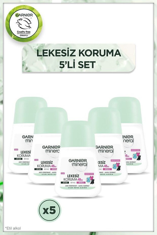 Mineral Lekesiz Koruma Roll on Deodorant 50 ml x 5 Adet