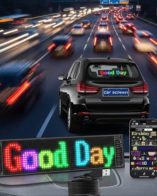 tekno RGB LED Yazı Paneli Telefon Kontrollü Kayan Yazı Animasyonlu Ekran 2026