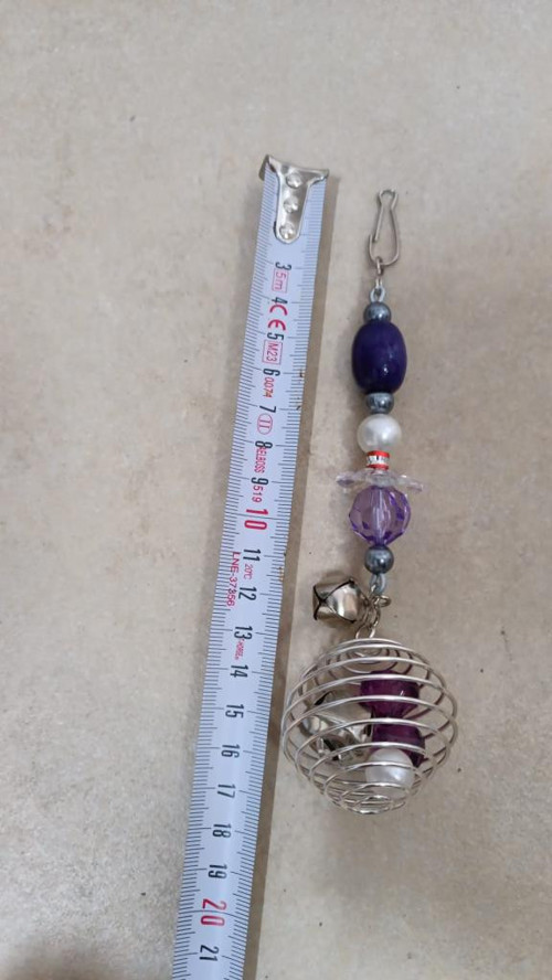 Muhabbet Kuş Oyuncak Yaylı Top 17X3 Cm Zilli Muhabbet Ve Paraket İçin Uygundur