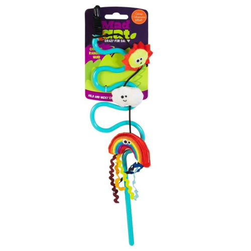 Rainbow Chaser Kedi Otlu ve Matatabili Oyuncaklı Kedi Oltası 45 Cm