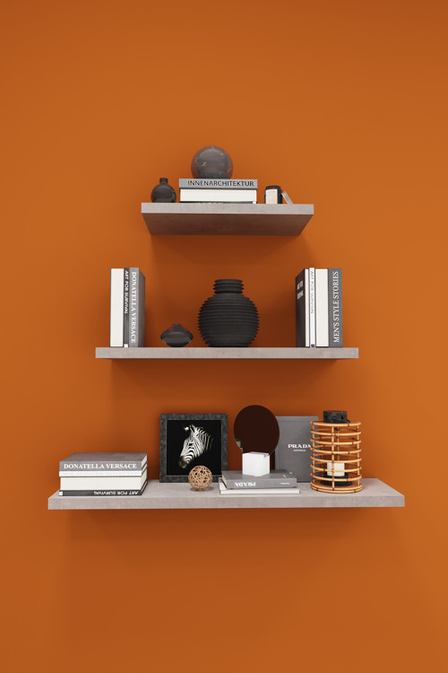 Modern 3'lü Uçan Raf Çok Amaçlı Duvar Rafı Organizer %100 MDF Kitaplık Mutfak Banyo Rafı DRF05