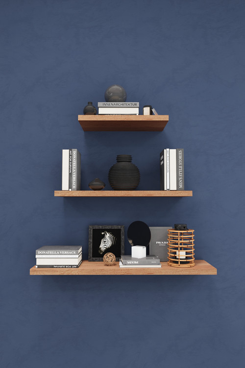 Modern 3'lü Uçan Raf Çok Amaçlı Duvar Rafı Organizer %100 MDF Kitaplık Mutfak Banyo Rafı DRF02