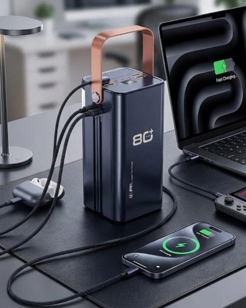 Mey İthalat® 80000 Mah Taşınabilir Süper Hızlı Şarj Çoklu Çıkış Led Göstergeli