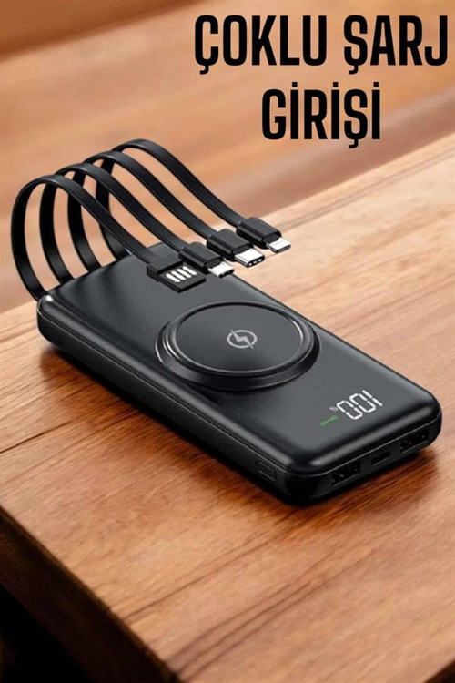 Mey İthalat® Taşınabilir 10.000 Mah Hızlı Şarj Dijital Göstergeli