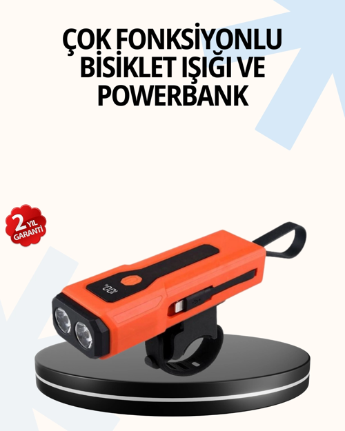 Mey İthalat® Özellikli Bisiklet Işığı Dijital Göstergeli Led