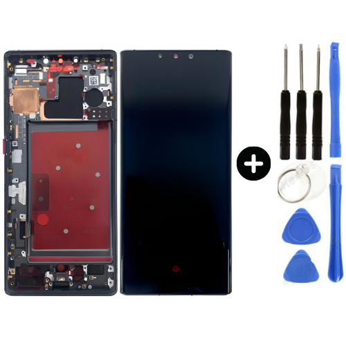 Huawei Mate 50 Pro Dco-Lx9 Uyumlu Çıtalı Oled Lcd Ekran Dokunmatik Siyah + Tamir Seti