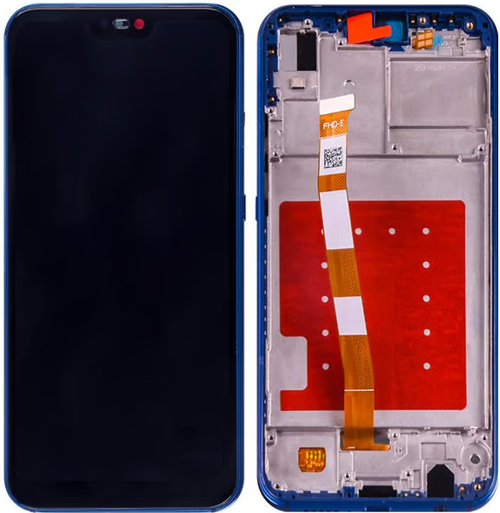 Huawei P20 Lite Uyumlu Çıtalı Oled Lcd Ekran Dokunmatik Mavi