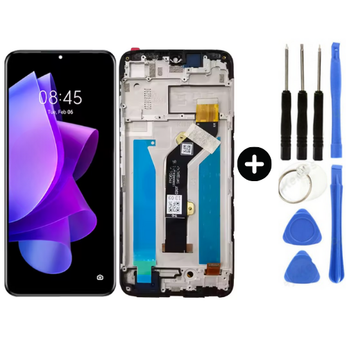 Tecno Spark 9 Uyumlu Çıtalı Lcd Ekran Dokunmatik + Tamir Seti