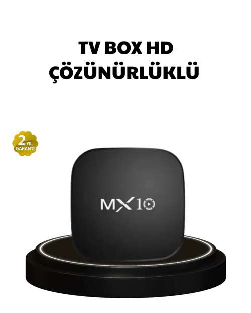 Mey İthalat® Mx Box S 4K Android Tv Box – Google Asistan, Dolby Ses, 8 Gb Hafıza, Chromecast Desteği