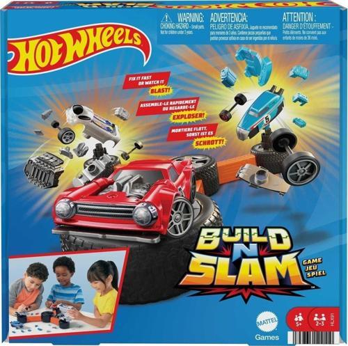 HOT WHEELS Build N Slam Kutu Oyunu, 5 yaş ve üzeri, HLX91