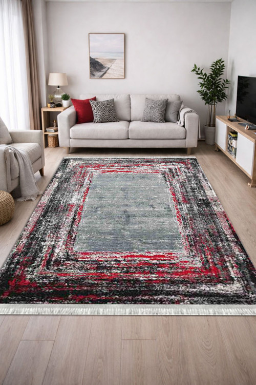 Dokuma taban Kaymaz Dijital Baskılı Yıkanabilir Leke Tutmayan Salon Halısı Yolluk