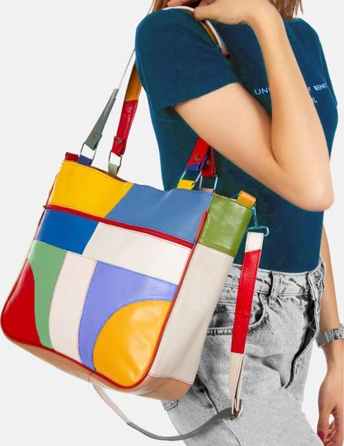 Hakiki Deri El ve Omuz Çantası Anne Çantası LD403