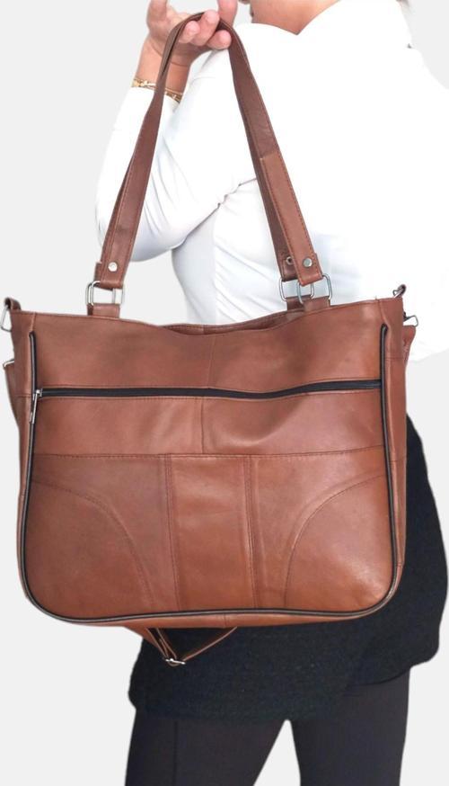 Hakiki Deri El ve Omuz Çantası Anne Çantası LD403