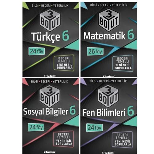 Tudem Yayınları 6. Sınıf 3 Boyut Konu Fasikül Seti (Türkçe-Matematik-Fen Bilimleri-Sosyal Bilgiler)