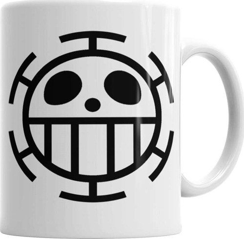 Trafalgar'S Flag One Piece Kupa Bardak Porselen