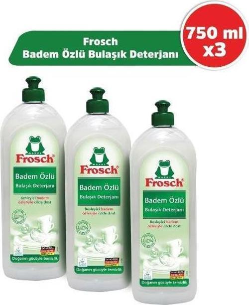 Badem Özlü Bulaşık Deterjanı 750 ml 3'lü