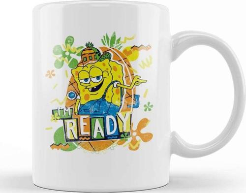 Ight Imma Head Out Spongebob Meme Süngerbob Kupa Bardak Porselen